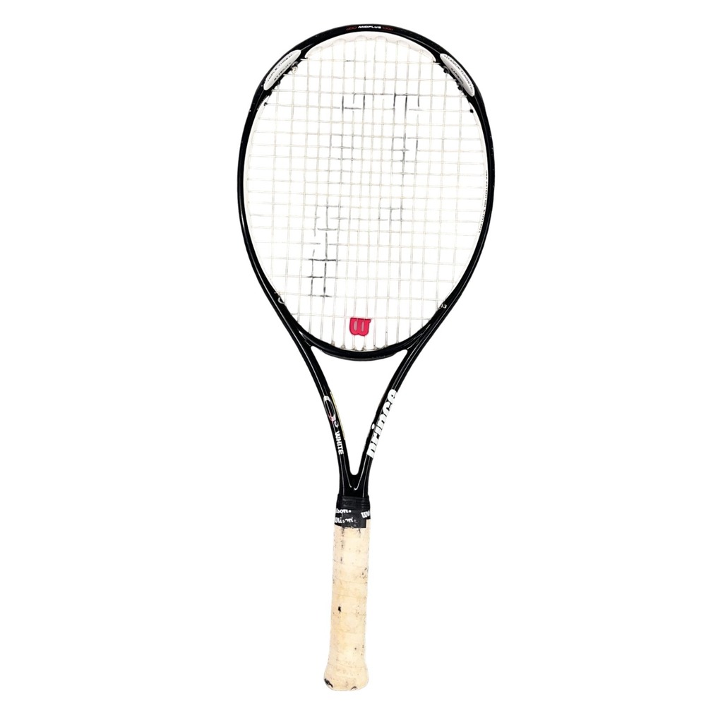 Prince Tennis Racket O3 White  100in2  mid plus Carbon Titanium Tungsten‎